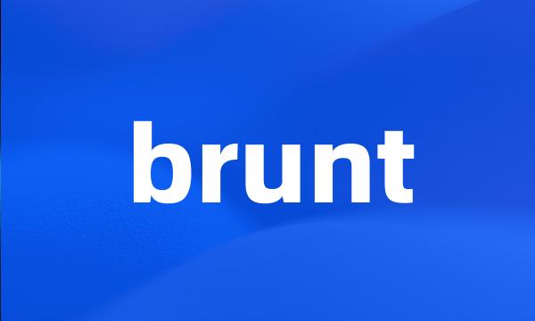 brunt