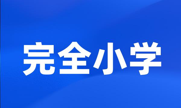 完全小学