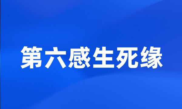 第六感生死缘