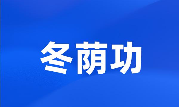 冬荫功