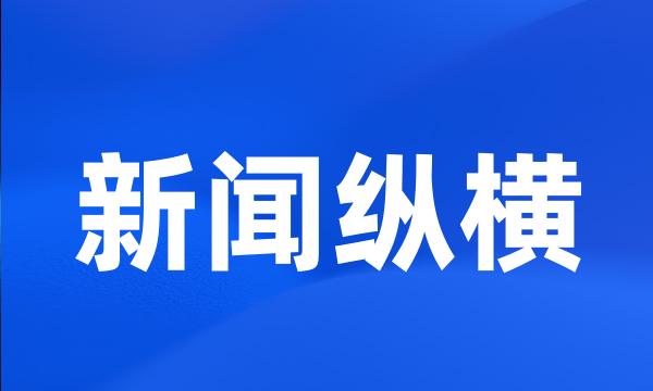 新闻纵横