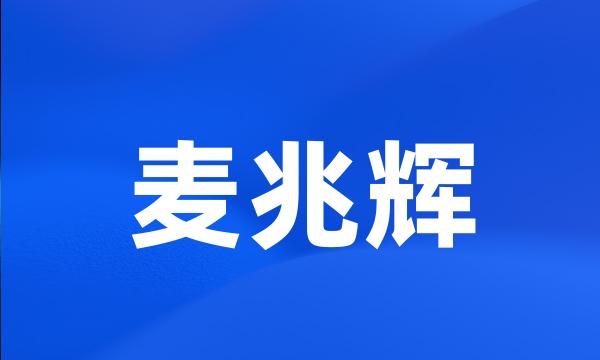 麦兆辉