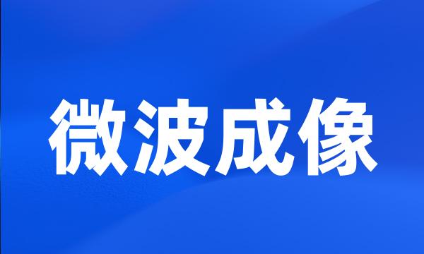 微波成像