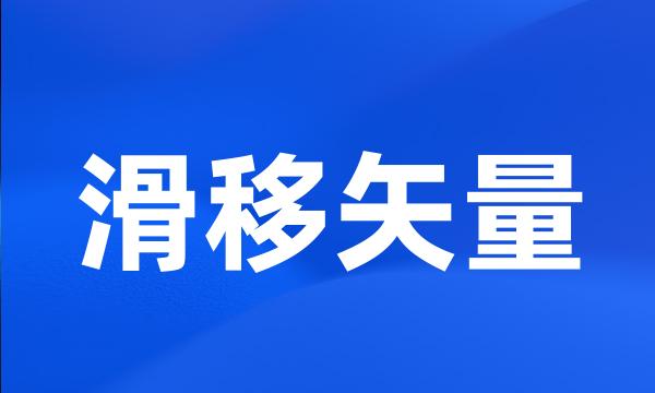 滑移矢量