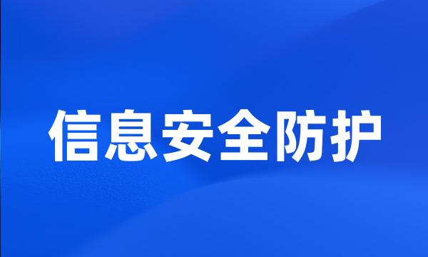 信息安全防护