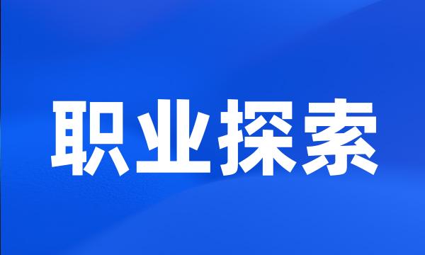 职业探索