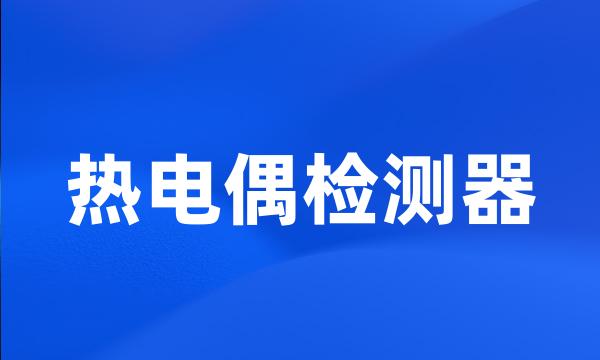 热电偶检测器