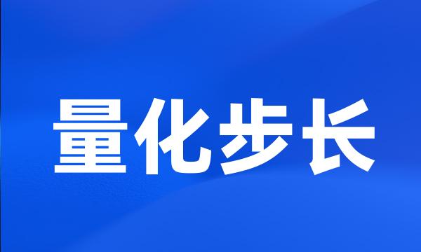 量化步长