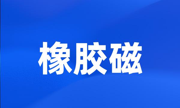 橡胶磁