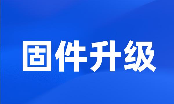 固件升级