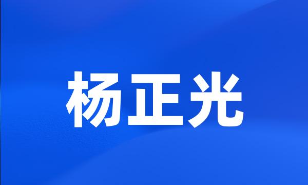 杨正光