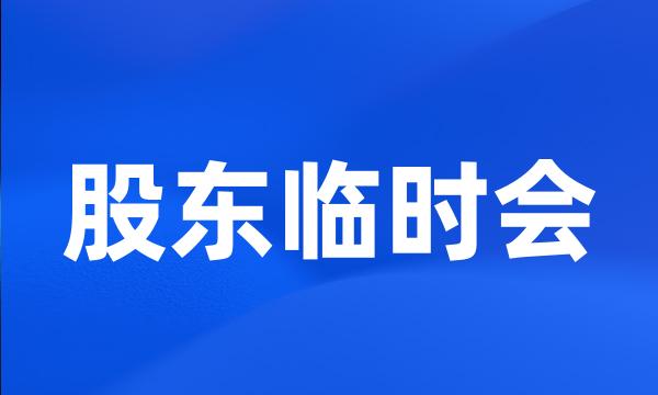 股东临时会