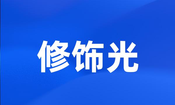 修饰光