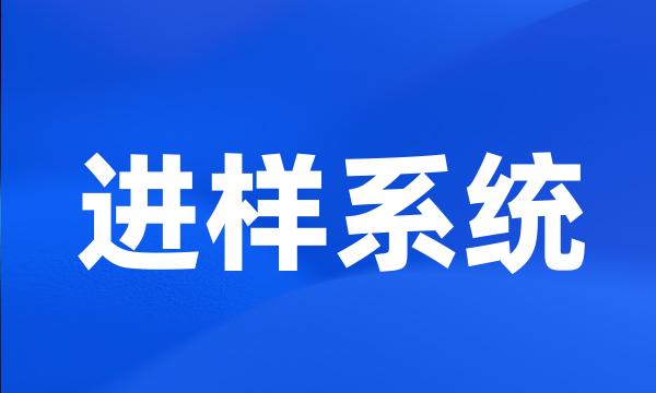 进样系统