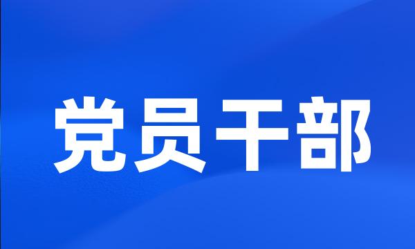 党员干部