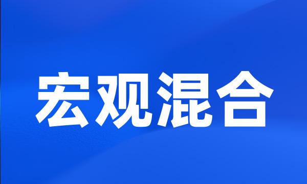 宏观混合