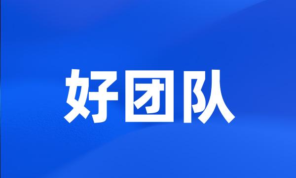 好团队