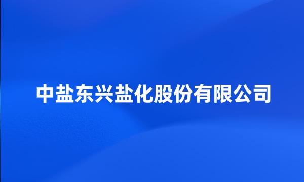 中盐东兴盐化股份有限公司