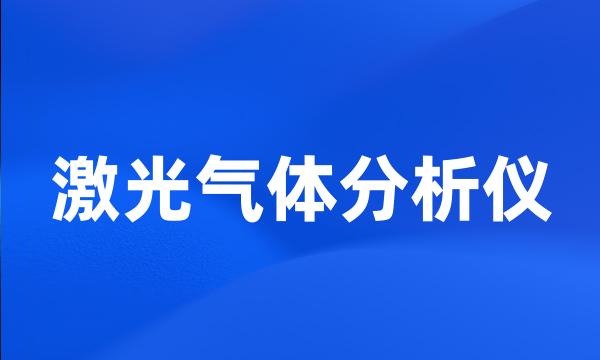 激光气体分析仪