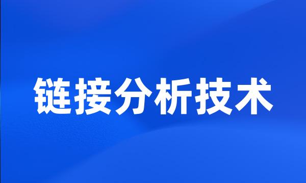 链接分析技术