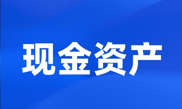 现金资产