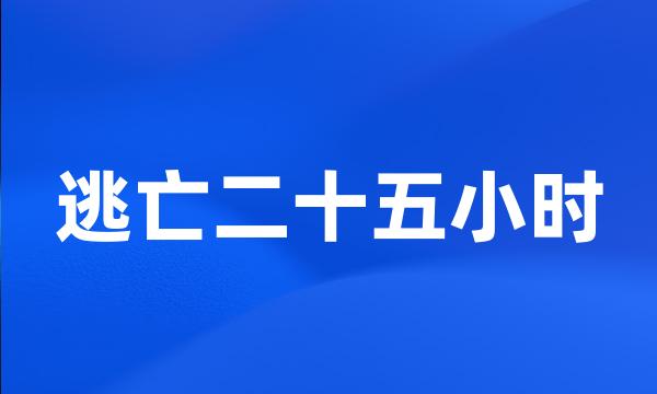 逃亡二十五小时