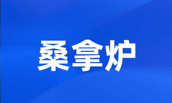 桑拿炉