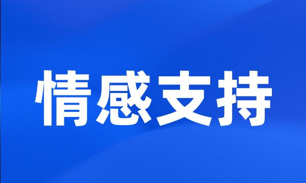 情感支持