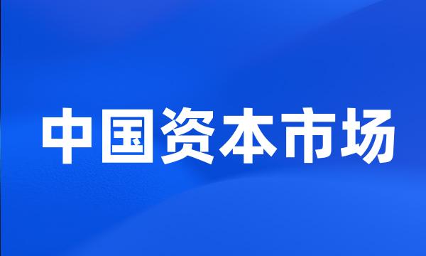 中国资本市场