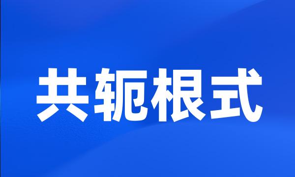 共轭根式