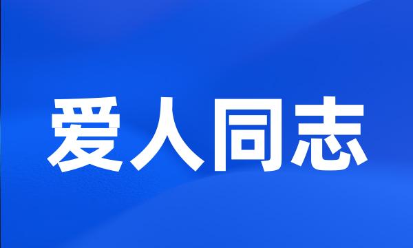 爱人同志