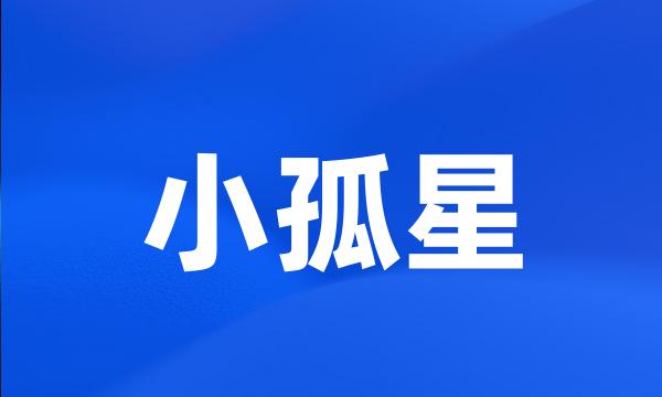 小孤星