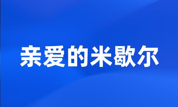 亲爱的米歇尔