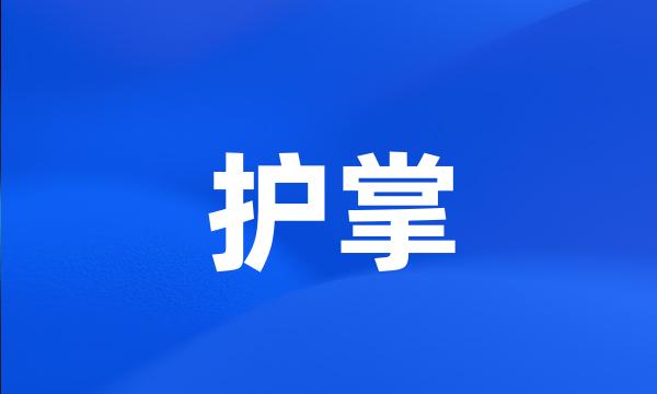 护掌