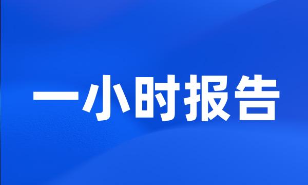 一小时报告