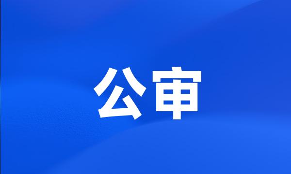 公审