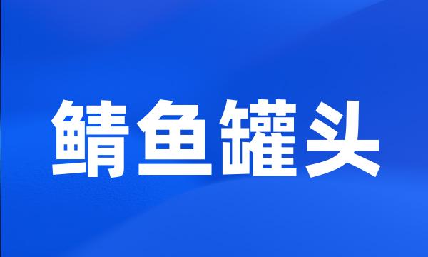 鲭鱼罐头