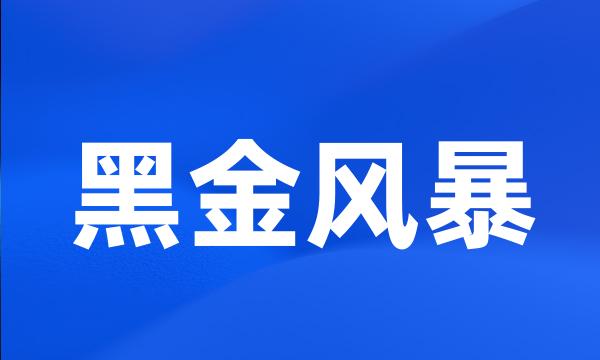 黑金风暴