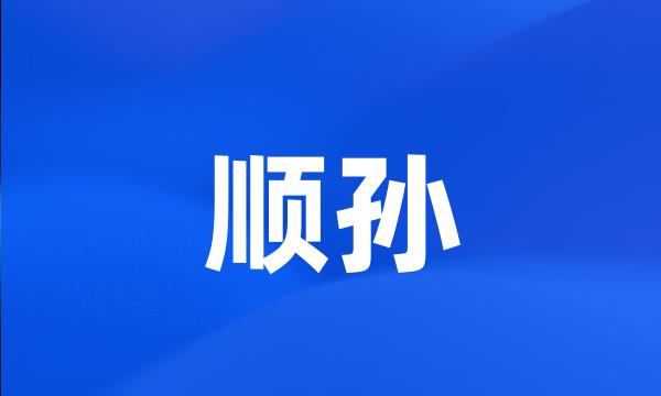 顺孙