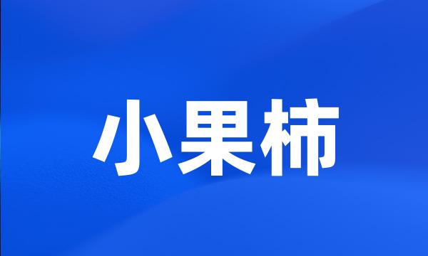 小果柿