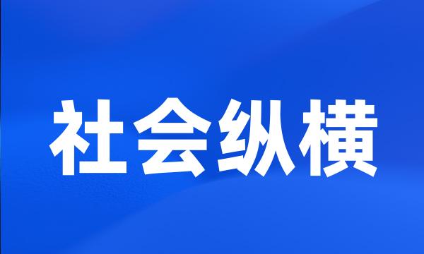 社会纵横