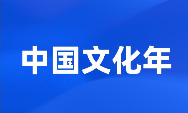 中国文化年