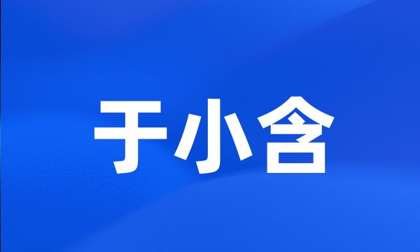 于小含