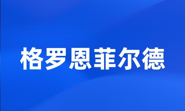 格罗恩菲尔德