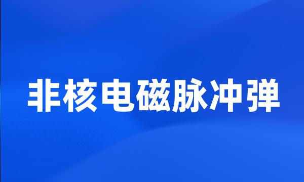 非核电磁脉冲弹