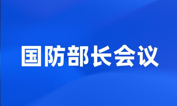 国防部长会议