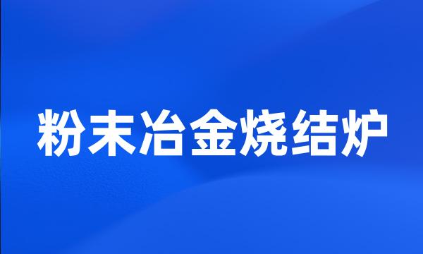 粉末冶金烧结炉