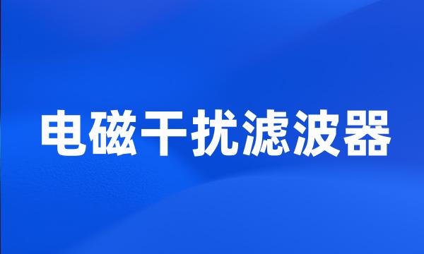 电磁干扰滤波器