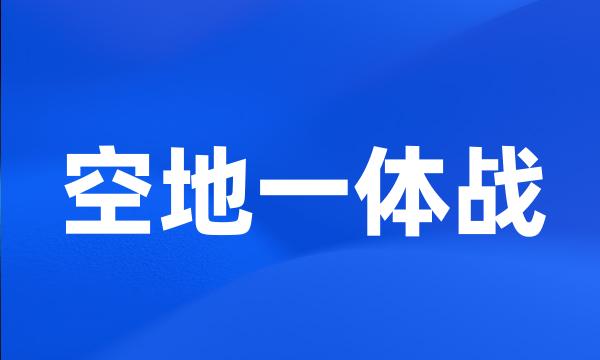 空地一体战