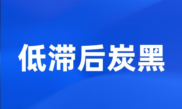 低滞后炭黑